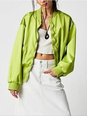 NWOT Free People We The Free Echo Bomber Jacket Oversized SMALL